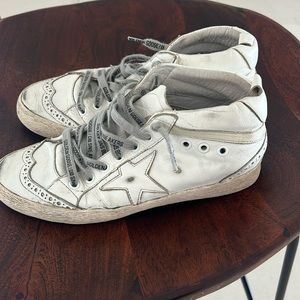 Authentic Golden Goose Midstars! Very worn!